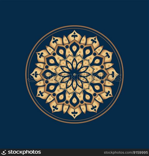 Mandala icon logo template design