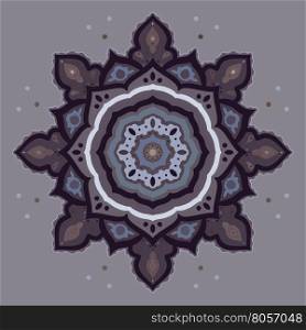 Mandala. Indian decorative pattern. Vector illustration.. Mandala. Indian decorative pattern.