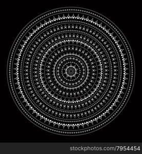 Mandala. Indian decorative pattern.. Vector vintage background Mandala. Indian decorative pattern.