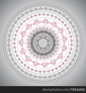 Mandala. Indian decorative pattern.. Vector vintage background Mandala. Indian decorative pattern.