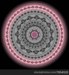 Mandala. Indian decorative pattern.. Vector vintage background Mandala. Indian decorative pattern.