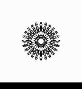 Mandala logo design vector illustration