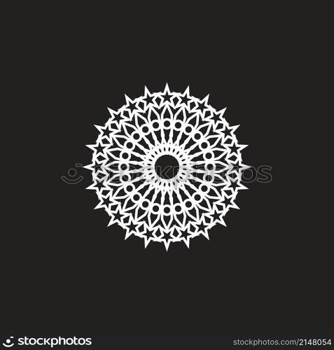 Mandala logo design vector illustration