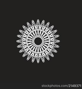 Mandala logo design vector illustration