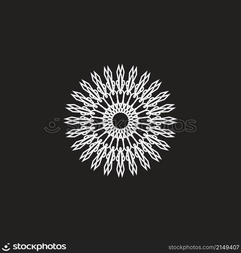 Mandala logo design vector illustration