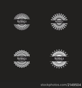 Mandala logo design vector illustration