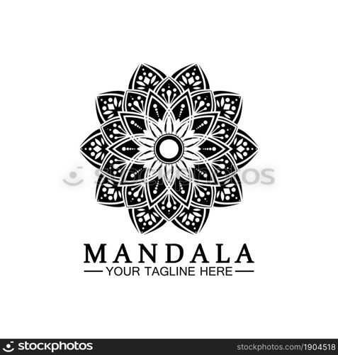 Mandala logo design vector template