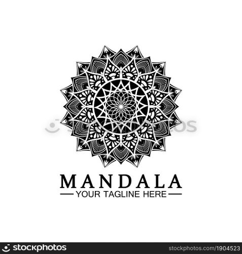Mandala logo design vector template