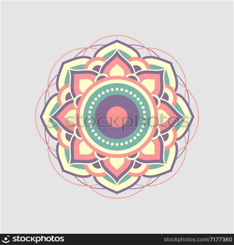 Mandala Ornament Design Vector Logo Template Illustration Design. Vector EPS 10.