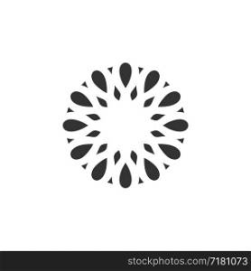Mandala Star Blossom Flower Ornamental Logo Template Illustration Design. Vector EPS 10.