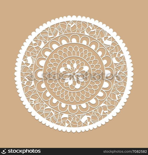 Mandala. Vector Lacy Circle Pattern