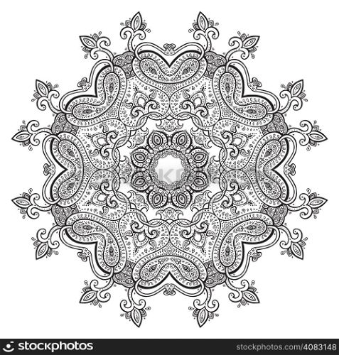 Mandala. Vector vintage background. Circular Decorative pattern.