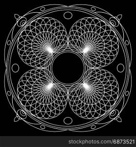 Mandalas for coloring book. Decorative black and white round outline ornament. Unusual flower shape. Oriental vector and anti-stress therapy patterns. Mandalas for coloring book. Decorative black and white round outline ornament. Unusual flower shape. Oriental vector and anti-stress therapy patterns. Vector yoga logos design element.