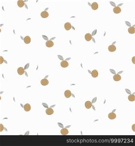 Mandarine citrus fruit seamless vector texture pale colored. Background with abstract oranges.. Mandarine citrus fruit seamless vector texture pale colored. Background with oranges.