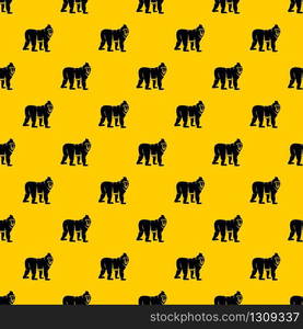 Mandrill monkey pattern seamless vector repeat geometric yellow for any design. Mandrill monkey pattern vector