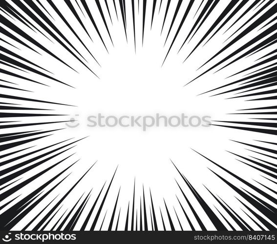 Manga speed burst frame. Radial anime speed lines. Crash zoom effect for comic book. Radial lines overlay template. Manga brust frame. Cartoon boom effect. Vector illustration on white background.. Manga speed burst frame. Radial anime speed lines. Crash zoom effect for comic book. Radial lines overlay template. Manga brust frame. Cartoon boom effect. Vector illustration on white background