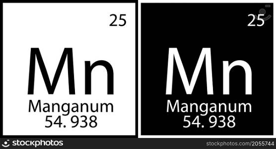 Manganum chemical element. Education background. Modern design. Mendeleev table. Vector illustration. Stock image. EPS 10.. Manganum chemical element. Education background. Modern design. Mendeleev table. Vector illustration. Stock image.