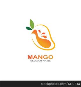 Mango Fruit in flat style. innovation vector logo design icon