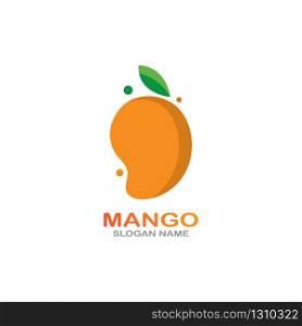 Mango Fruit in flat style. innovation vector logo design icon