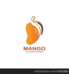 Mango Fruit Logo Template vector illustration design