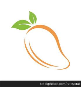 Mango icon logo design illustration