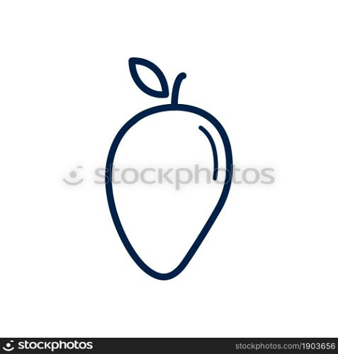 Mango icon logo template isolated on white background.