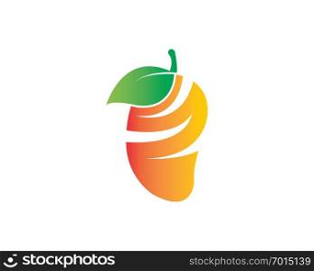 mango icon logo vector template