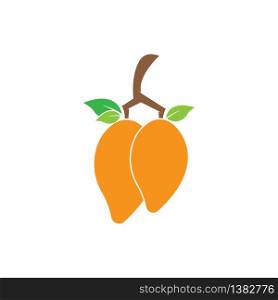 Mango in flat style. Mango vector logo. Mango icon.