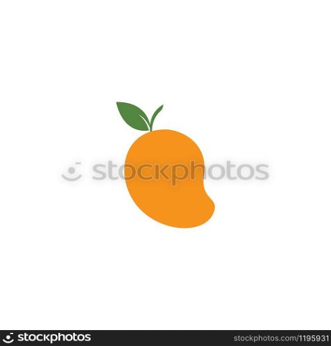 Mango logo flat design vector template