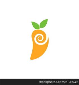 Mango logo template vector icon design Illustration
