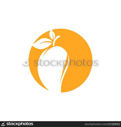 Mango logo template vector icon design Illustration