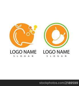 Mango logo template vector icon design Illustration