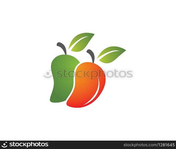 Mango logo template vector icon illustration design
