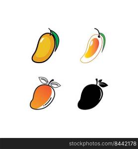 Mango vector icon. illustration logo template