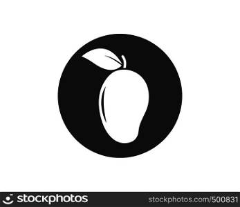 mango vector illustration logo icon