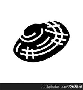 manila clam glyph icon vector. manila clam sign. isolated contour symbol black illustration. manila clam glyph icon vector illustration