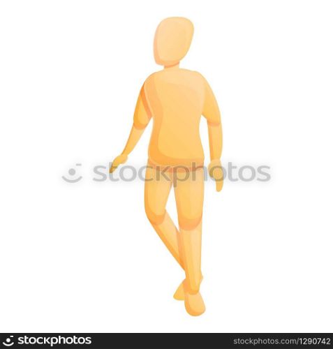 Mannequin model icon. Cartoon of mannequin model vector icon for web design isolated on white background. Mannequin model icon, cartoon style