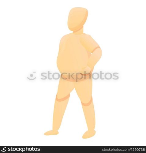 Mannequin standing icon. Cartoon of mannequin standing vector icon for web design isolated on white background. Mannequin standing icon, cartoon style