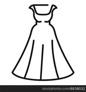 Mannequin wedding dress icon outline vector. Bride veil. Lady holiday. Mannequin wedding dress icon outline vector. Bride veil