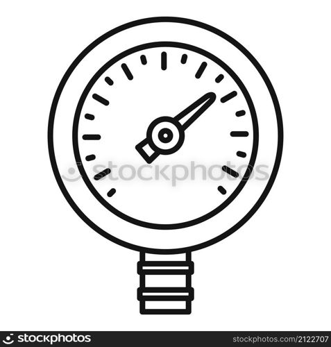 Manometer device icon outline vector. Gas gauge. Air pressure. Manometer device icon outline vector. Gas gauge