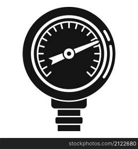 Manometer icon simple vector. Gas pressure. Meter gauge. Manometer icon simple vector. Gas pressure