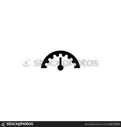 Manometer or pressure gauge icon in simple style isolated vector illustration