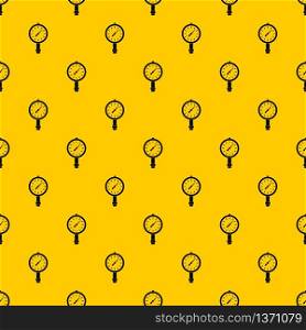 Manometer or pressure gauge pattern seamless vector repeat geometric yellow for any design. Manometer or pressure gauge pattern vector