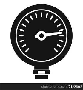 Manometer pipeline icon simple vector. Gas pressure. Meter gauge. Manometer pipeline icon simple vector. Gas pressure