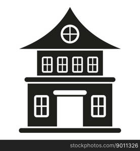 Mansion house icon simple vector. Creepy horror. Scary building. Mansion house icon simple vector. Creepy horror