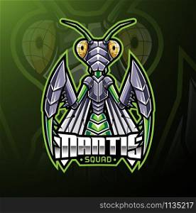 Mantis sport mascot logo design