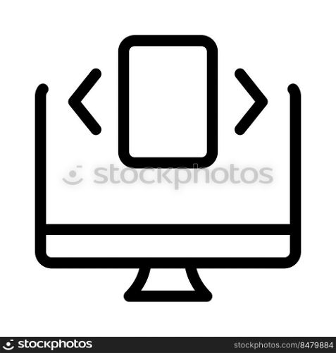 Manual adjustment of screen slider horizontally on desktop computer