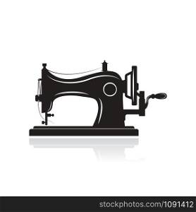 Manual sew machine icon. Simple illustration of manual sew machine icon for web design isolated on white background.
