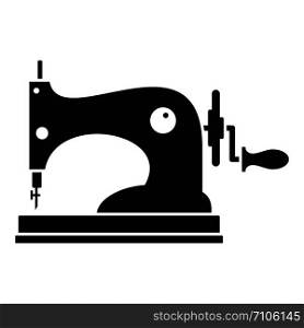 Manual sew machine icon. Simple illustration of manual sew machine vector icon for web design isolated on white background. Manual sew machine icon, simple style