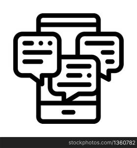 many telephone messages icon vector. many telephone messages sign. isolated contour symbol illustration. many telephone messages icon vector outline illustration